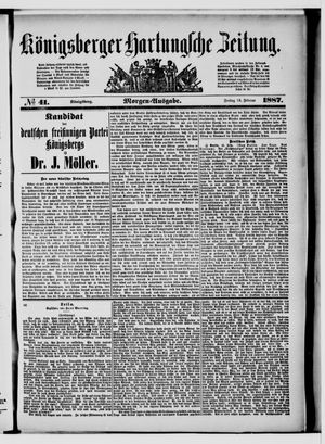Königsberger Hartungsche Zeitung vom 18.02.1887