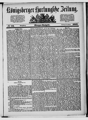Königsberger Hartungsche Zeitung vom 22.02.1887
