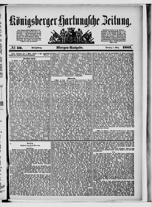 Königsberger Hartungsche Zeitung vom 01.03.1887