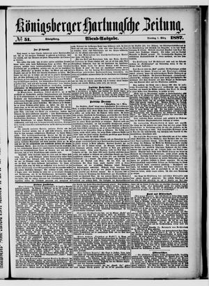 Königsberger Hartungsche Zeitung on Mar 1, 1887