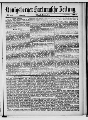 Königsberger Hartungsche Zeitung on Mar 4, 1887