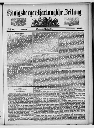 Königsberger Hartungsche Zeitung vom 05.03.1887