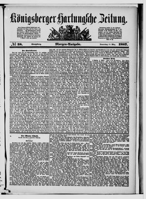 Königsberger Hartungsche Zeitung vom 10.03.1887
