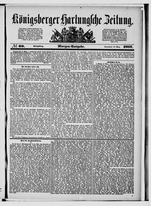Königsberger Hartungsche Zeitung on Mar 12, 1887
