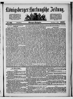 Königsberger Hartungsche Zeitung vom 17.03.1887