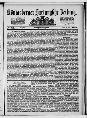 Königsberger Hartungsche Zeitung vom 18.03.1887