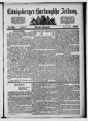 Königsberger Hartungsche Zeitung on Mar 20, 1887