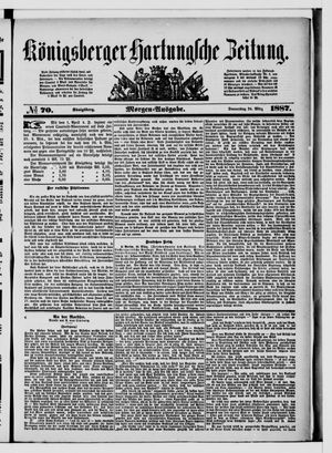Königsberger Hartungsche Zeitung on Mar 24, 1887