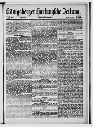 Königsberger Hartungsche Zeitung vom 25.03.1887