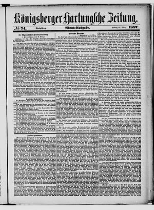 Königsberger Hartungsche Zeitung vom 28.03.1887
