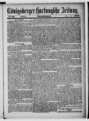 Königsberger Hartungsche Zeitung vom 01.04.1887