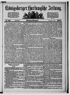 Königsberger Hartungsche Zeitung vom 07.04.1887