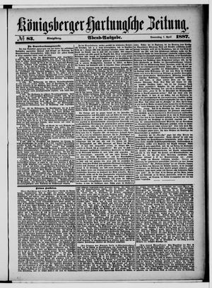 Königsberger Hartungsche Zeitung on Apr 7, 1887