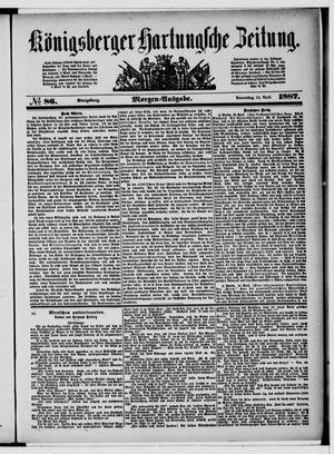 Königsberger Hartungsche Zeitung vom 14.04.1887