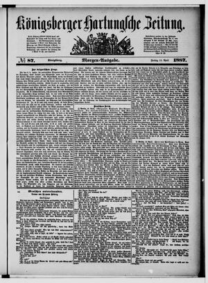 Königsberger Hartungsche Zeitung vom 15.04.1887