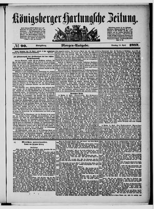 Königsberger Hartungsche Zeitung vom 19.04.1887
