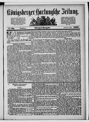 Königsberger Hartungsche Zeitung on Apr 24, 1887
