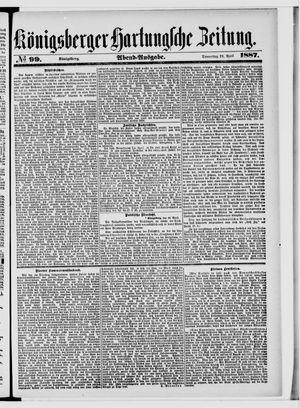 Königsberger Hartungsche Zeitung vom 28.04.1887