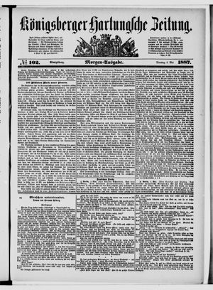 Königsberger Hartungsche Zeitung vom 03.05.1887