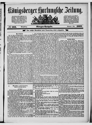 Königsberger Hartungsche Zeitung vom 04.05.1887