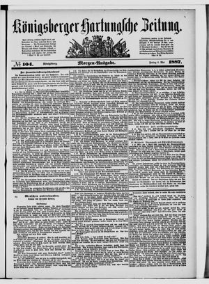 Königsberger Hartungsche Zeitung vom 06.05.1887