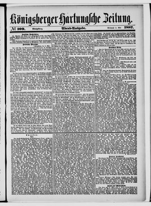 Königsberger Hartungsche Zeitung on May 11, 1887