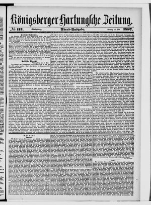 Königsberger Hartungsche Zeitung vom 16.05.1887