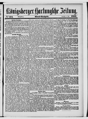 Königsberger Hartungsche Zeitung on May 17, 1887