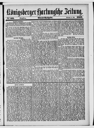 Königsberger Hartungsche Zeitung vom 18.05.1887