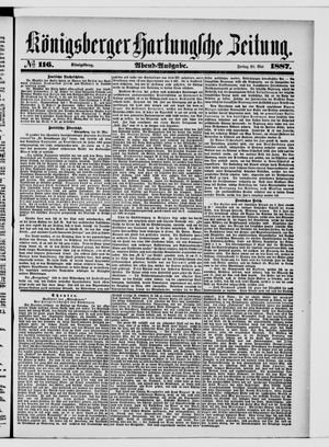 Königsberger Hartungsche Zeitung vom 20.05.1887