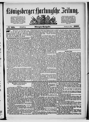 Königsberger Hartungsche Zeitung vom 24.05.1887