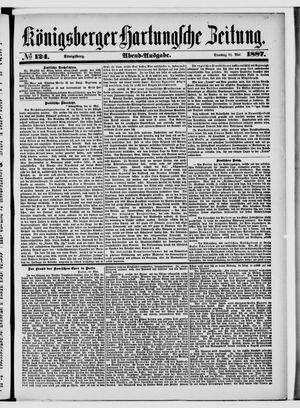 Königsberger Hartungsche Zeitung on May 31, 1887