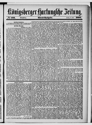 Königsberger Hartungsche Zeitung vom 10.06.1887