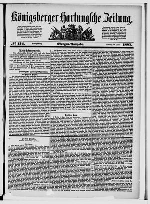 Königsberger Hartungsche Zeitung on Jun 12, 1887