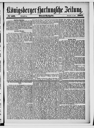 Königsberger Hartungsche Zeitung vom 15.06.1887