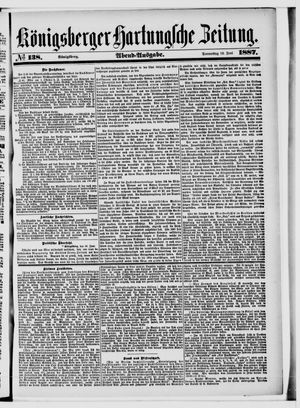 Königsberger Hartungsche Zeitung vom 16.06.1887