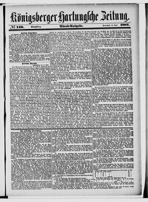 Königsberger Hartungsche Zeitung vom 18.06.1887
