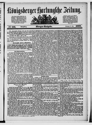Königsberger Hartungsche Zeitung vom 21.06.1887