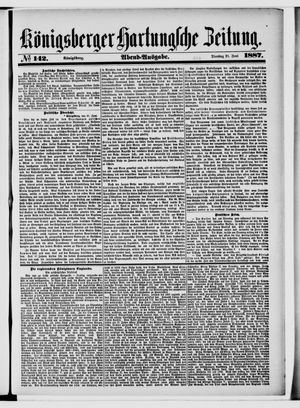 Königsberger Hartungsche Zeitung vom 21.06.1887