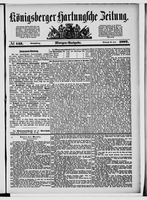 Königsberger Hartungsche Zeitung on Jun 22, 1887