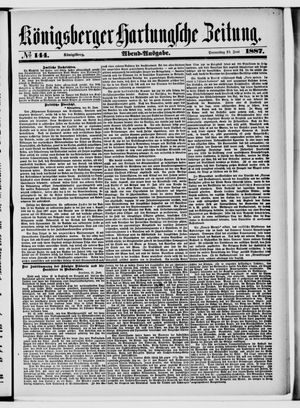 Königsberger Hartungsche Zeitung vom 23.06.1887