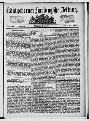 Königsberger Hartungsche Zeitung on Jun 24, 1887