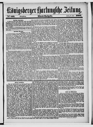 Königsberger Hartungsche Zeitung on Jun 24, 1887