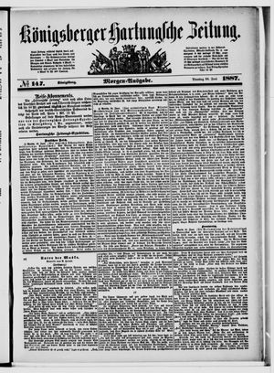 Königsberger Hartungsche Zeitung vom 28.06.1887