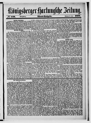 Königsberger Hartungsche Zeitung on Jun 29, 1887