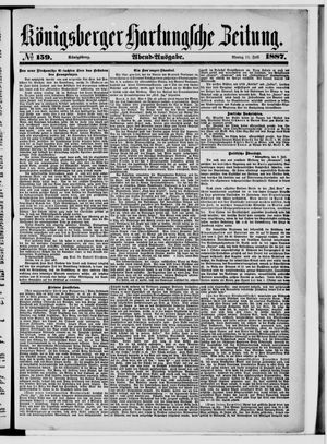 Königsberger Hartungsche Zeitung vom 11.07.1887