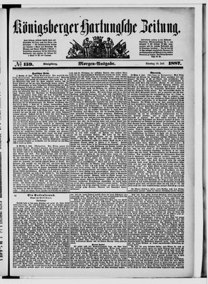 Königsberger Hartungsche Zeitung vom 12.07.1887