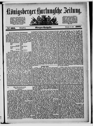Königsberger Hartungsche Zeitung on Jul 13, 1887