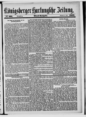 Königsberger Hartungsche Zeitung vom 13.07.1887