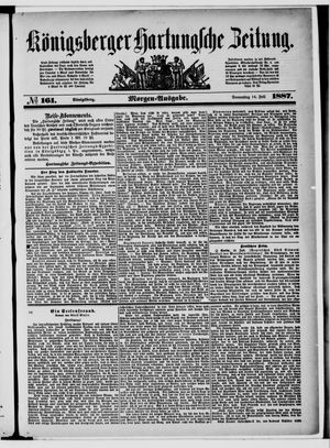 Königsberger Hartungsche Zeitung on Jul 14, 1887